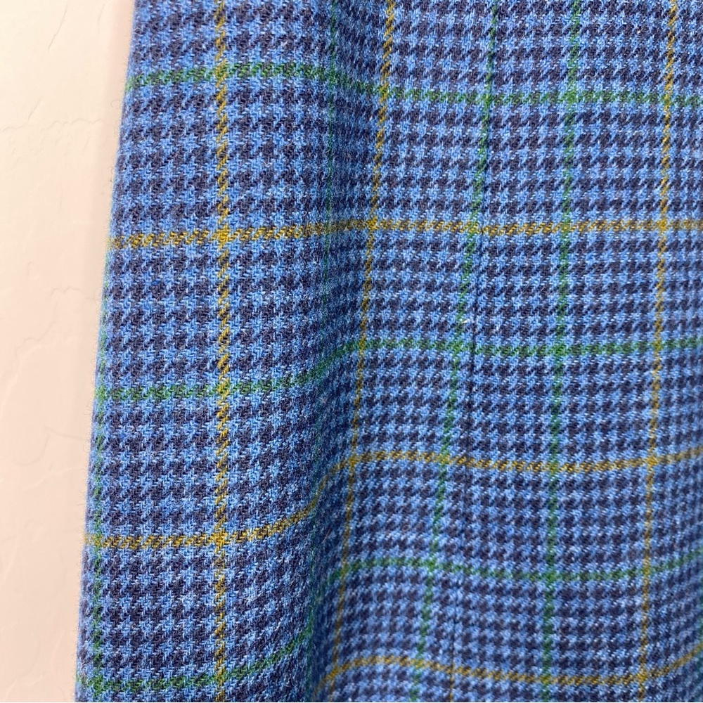 Pendleton Wool Plaid V-Neck Vintage Midi Dress Size L - Picture 8 of 12